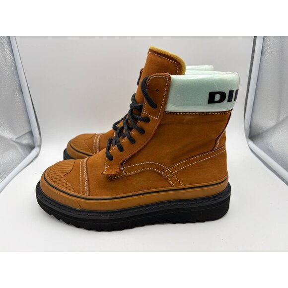 Diesel H-Shiroki DBBT Hybrid Boots Brown Nubuck Mens Sz 8.5 RARE Excellent Shape main image 3